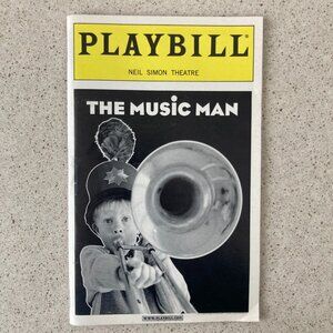 The Music Man Playbill Craig Bierko Rebecca Luker Paul Benedict taped spine 2000